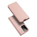 Dux Ducis - Samsung Galaxy S20 Ultra Flip Wallet Cover Leder Tasche - Roségold