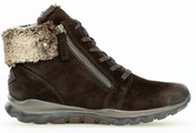 Gabor Rollingsoft Schnürboots, mit Fellimitat Besatz