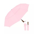Alopini, Alopini - Automatischer großer sturmsicherer Regenschirm, Taschenschirm mit belüftetem Doppeldach und Holzgriff, One Size, Multicolor