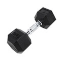 GladiatorFit Sechseckige Hantel aus Gummi : 9 KG Hanteln