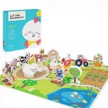 Activity-board, Activity-board - Fädelspiel auf dem Bauernhof: Spielzeug für Kinder ab 2 Jahren, Motorikspielzeug aus Holz,, One Size, Multicolor
