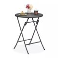 B2X - Runder Gartentisch in Rattanoptik, 100X100CM