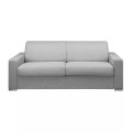 LINEA SOFA - Schlafsofa mit Matratze 4-Sitzer Stoff - Grau - Liegefläche mit Lattenrost: 160 cm - Matratzenhöhe: 14 cm mit Memory Schaum - CALITO, One Size