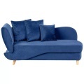 Chaiselongue aus Samtstoff Retro MERI Chaiselongue aus Samtstoff Retro MERI