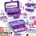 Activity-board, Activity-board - Schminkkoffer, 54PCS Waschbares Kinderschmink-Set, One Size, Violett Bedruckt