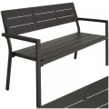Gartenbank Line 2-Sitzer mit Aluminiumrahmen 128x59x88cm Gartenbank Line 2-Sitzer mit Aluminiumrahmen 128x59x88cm