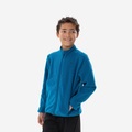 Fleecejacke Bergwandern Mh150 Kinder Gr.122?170 Unisex Mittelblau 164/170