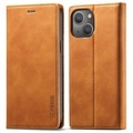 iPhone 13 mini - Stand Flip Case Hülle braun