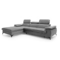 Ecksofa mit Schlaffunktion - Ecke links - Samt - Hell - SAMARA von Ecksofa mit Schlaffunktion - Ecke links - Samt - Hell - SAMARA von PASCAL MORABITO