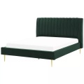 Bett mit Lattenrost aus Samtstoff Modern MARVILLE Bett mit Lattenrost aus Samtstoff Modern MARVILLE