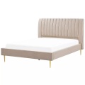 Bett mit Lattenrost aus Samtstoff Modern MARVILLE Bett mit Lattenrost aus Samtstoff Modern MARVILLE