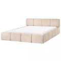 Beliani - Bett mit Lattenrost aus Stoff  ORVILLE, 160X200CM, Taupe