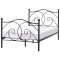 Beliani - Bett mit Lattenrost aus Stahl DINARD, 120X200CM, Schwarz