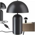 TecTake, Tectake - Kleine Retro-Tischlampe Altea, Pilzdesign, 40W, Schwarz