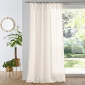 Vorhang Nyong Mit Bändern Unisex Beige 140x350CM