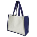 Printers Jutetasche Shopper Einkaufstasche, 21 Liter (2 Stückpackung) Damen Marine ONE SIZE