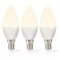Led-glühbirne E14 | Leuchtstoffröhre | 2,8 W | 250 Lm | 2700 K | Varm Vit | Matt | 3 Stück. Unisex ONE SIZE