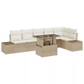 VidaXL - Garten-sofa poly-rattan, One Size, Beige