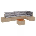 VidaXL - Garten-sofa poly-rattan, One Size, Beige