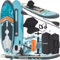 Tectake - Stand-Up Paddle Board Zenon, 2in1 aufblasbar, Komplettset, 173 cm, Türkisblau