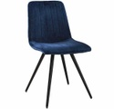 mutoni, Esszimmerstuhl Straight Stitch Velvet blau Esszimmerstuhl Straight Stitch Velvet blau