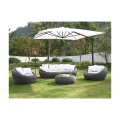 Garten Sitzgruppe Polyrattan: Sofa, 2 Sessel + Tisch - Grau - WHITEHEAVEN von MYLIA Garten Sitzgruppe Polyrattan: Sofa, 2 Sessel + Tisch - Grau - WHITEHEAVEN von MYLIA