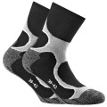 Rohner Socks Runningsocken Grau/Schwarz 2er-Pack