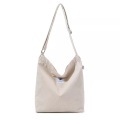 Only-bags.store - Große Cord-Einkaufstasche für Universität Arbeit Schule Alltag, Damen, Beige, One Size