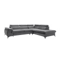 Großes Ecksofa Mit Schlaffunktion - Ecke Rechts - Samt - Anthrazit - Samara Von Pascal Morabito Unisex Anthrazit ONE SIZE