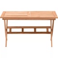 Mobilia - Gartentisch 135x85 cm, Teak - natur