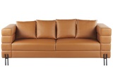 Beliani, 3 Sitzer Sofa aus Kunstleder Modern GRANNA 3 Sitzer Sofa aus Kunstleder Modern GRANNA