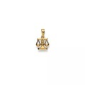 Anhänger Sternzeichen Waage Gelbgold 750, 17x11mm Damen Gelbgold ONE SIZE