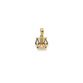 Anhänger Sternzeichen Waage Gelbgold 750, 17x11mm Damen Gelbgold ONE SIZE
