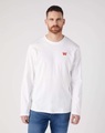 Pullover Ls Sign Off Tee Herren Weiss L