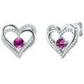 Rafaela Donata, Ohrstecker Sterling Silber Verziert Mit Kristallen Von Swarovski® Amethyst Zirkonia Weiß Damen Silber 13mm