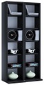 Holz CD DVD Stand Regal Schrank Aufbewahrung Standregal Ständer Milano Holz CD DVD Stand Regal Schrank Aufbewahrung Standregal Ständer Milano