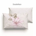 Bettwäsche mit schönem Blumenprint in rosa und olive
