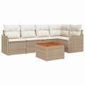 VidaXL - Garten-sofa poly-rattan, One Size, Beige