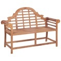 vidaXL Gartenbank 127x58,5x92,5 cm Massivholz Teak
