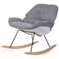 Childhome, Childhome Stillstuhl Rocking Lounge Weiß Grau