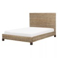 Bett mit Lattenrost aus Rattan Boho SALBRIS Bett mit Lattenrost aus Rattan Boho SALBRIS