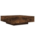 vidaXL Couchtisch Räuchereiche 100x100x31 cm Holzwerkstoff