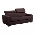 LINEA SOFA - Schlafsofa 3-Sitzer - Liegefläche: 140 cm - Matratzenhöhe: 14 cm mit Memory Schaum - Stoff - Braun - VIZIR, One Size