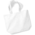 Westford Mill - Maxi Bag For Life Shopper Tragetasche Einkaufstasche, One Size, Weiss