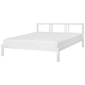 Beliani Holzbett weiss Lattenrost 180 x 200 cm VANNES