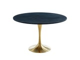 Esstisch rund Marmor Metall Goldfarben NORAH Esstisch rund Marmor Metall Goldfarben NORAH