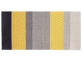 Beliani Teppich grau/gelb 80 x 150 cm Kurzflor AKKAYA