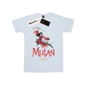 Mulan Movie Pose Tshirt Mädchen Weiss 128