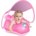 Baby Float Aufblasbare Baby Pool Float Neueste mit Sonnenschirm Baldachin, Baby Float für Alter Multicolor