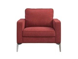 Vente-unique, Sessel - Stoff - Rot - TIBORI Sessel - Stoff - Rot - TIBORI